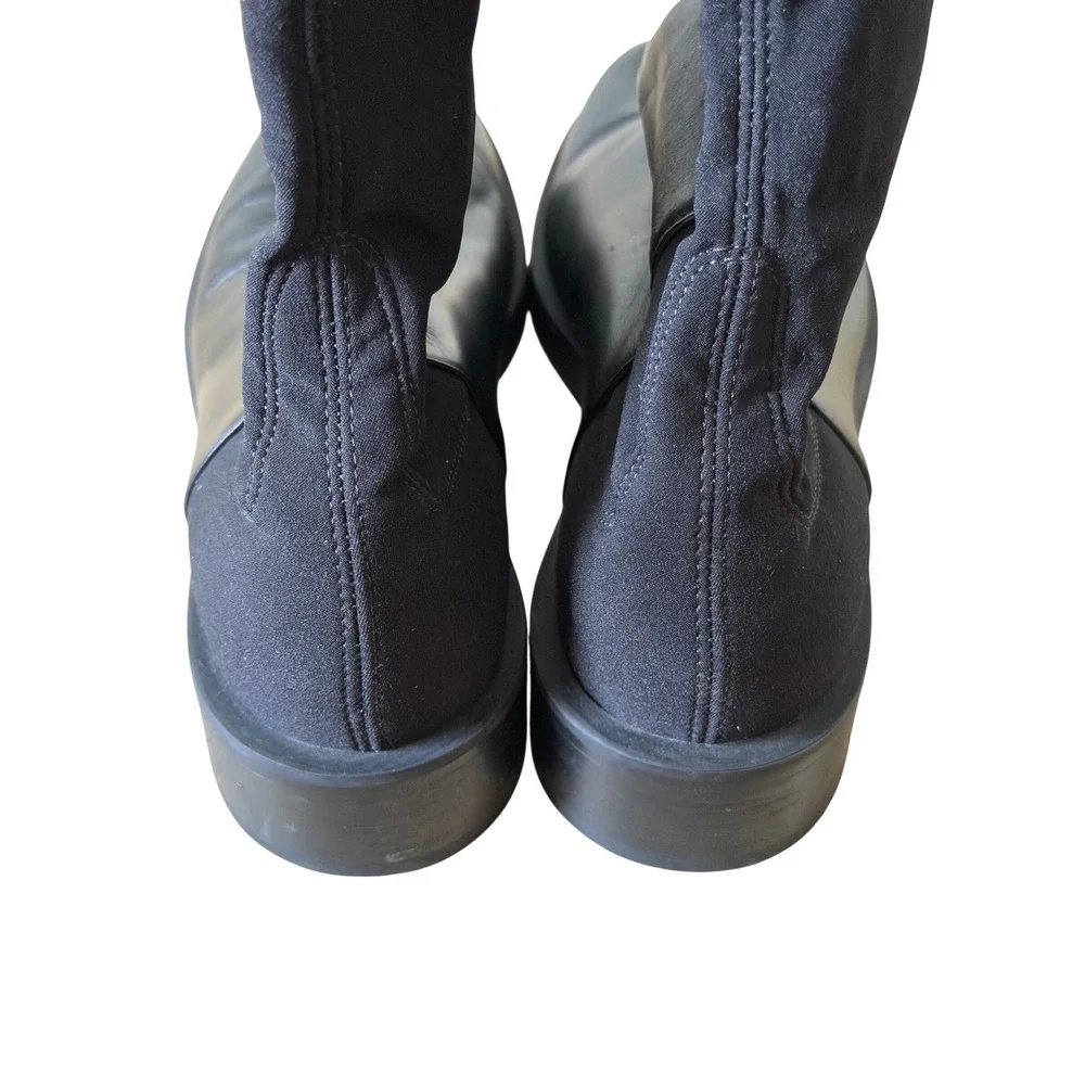 Stuart Weitzman Celia Over The Knee Boots Size 7 Black Nappa Leather